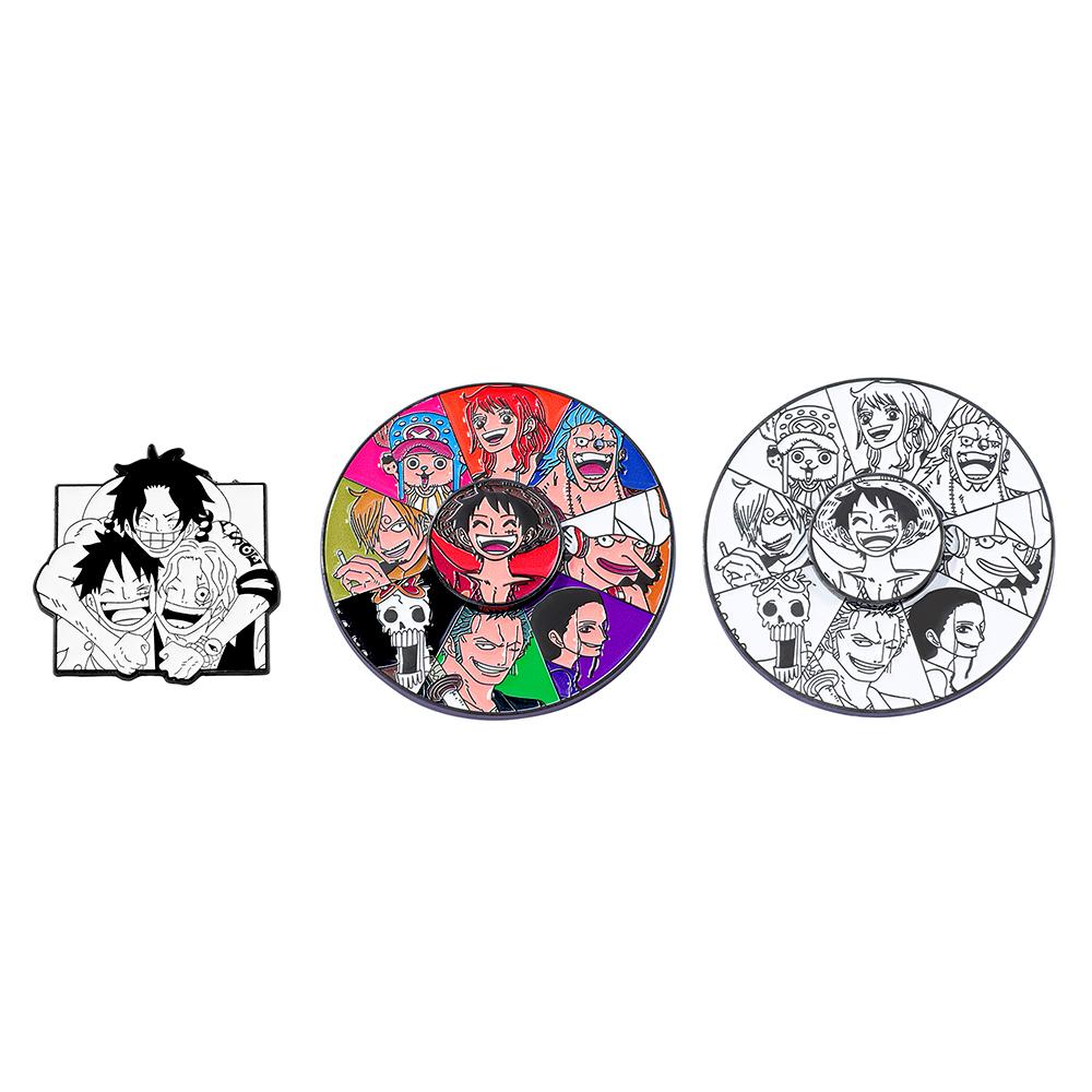 

Anime 3Pcs/Lot One Piece Brooch Fashion Brotherhood Gathering Luffy Chopper Enamel Pin Backpack Clothing Badge Accessories Gifts