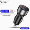 Dual USB 66W 3.1A Fast Car Charger QC3.0 Power Adapter Voltage Monitor Fast Charging For iPhone Xiaomi Samsung Huawei OPPO