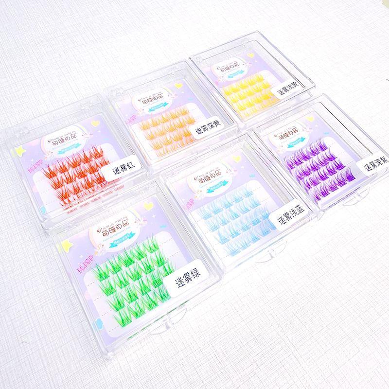 Aimo - Wispy Volume Colored Cluster False Eyelashes