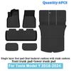 Car Trunk Mat For Tesla Model Y 2020 2021 2022 2023 2024 TPE Floor Mats & Cargo Liner All Weather Trunk Mats Floor Liner Mat