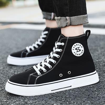 High-Top Canvas Shoes For Teenagers And Students Trendy Shoes Harajuku Comfortable And Versatile Casual Men'S Shoes Can Be