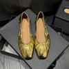 Fashion Spring and Autumn New Style Popular Soft Roll Shoes Shallow Mouth Flat Shoes Ballet Flat Single Shoe Women Sizes Zapatos Mujer