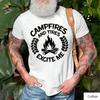 Campfires and Tires Off-Road Graphic Cotton T-Shirt Unisex Outdoor Camping Culture Casual Short Sleeve Tee