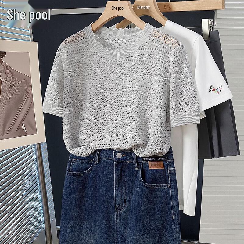 Women s Lyocell Linen Ice Silk Short Sleeve T-shirt One Size
