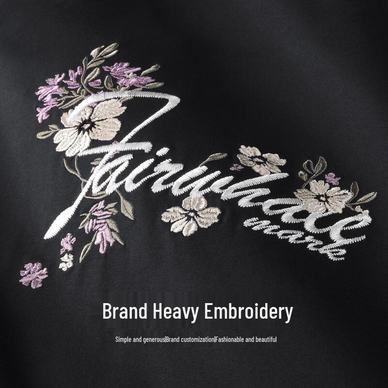 Mark Fairwhale Men's Floral Embroidered Round Neck T-Shirt