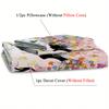 Flower Fairy And Butterfly Pattern 3D Printed Down Duvet Cover Soft And Comfortable Bedding Set Modern Art Style Down Duvet Cove