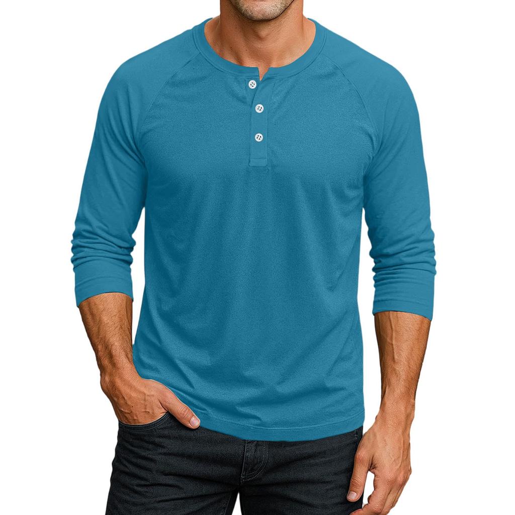 Men's Raglan Sleeve Three-quarter Sleeve Top