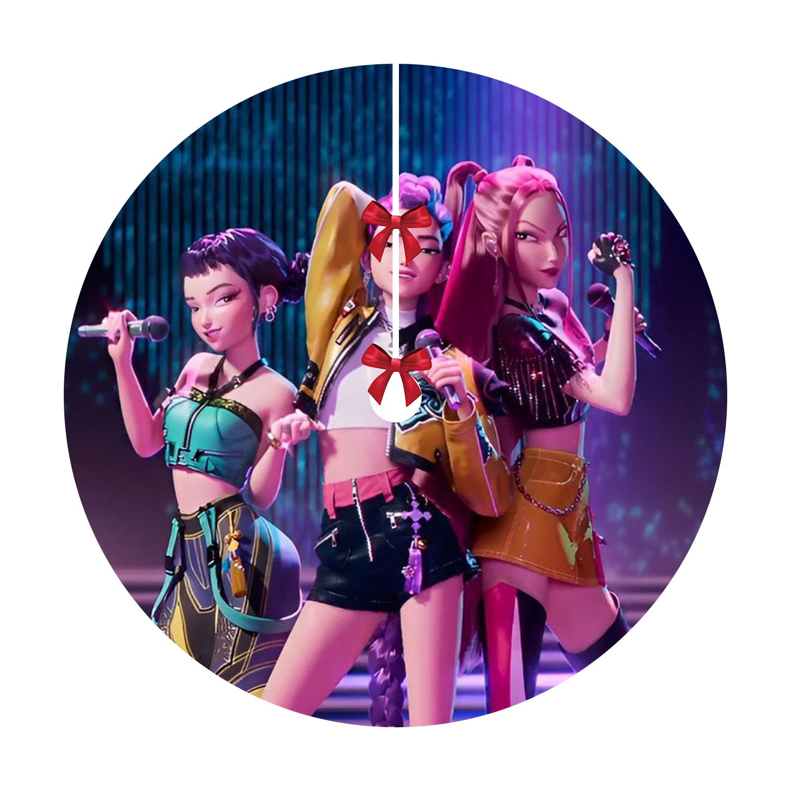 

Christmas Tree Skirt Decoration For Home Xmas Tree Decorations Skirt Ornament Festive Holiday Party Decorations Indoor Outdoor One Size