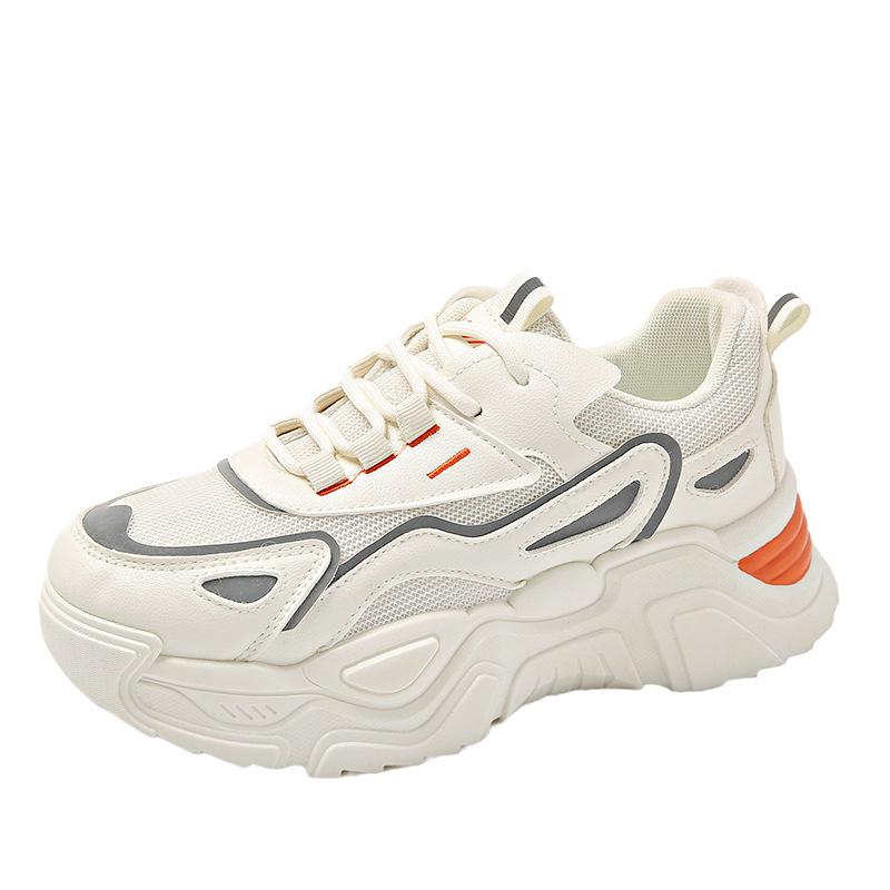 2025 Spring New Ins Korean Version of Dad Shoes Women's Shoes Tide Student Height Increase Sports Shoes Running Casual Shoes K805