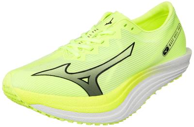 Wave Duel Pro Track and Field Short Track and Field 2E Shoes, Club, Competition, Lightweight, Distance, Spikes, Track, Lime/Black/White, 25.5