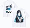 T-shirt Ado Anime Lover Harajuku Cotone Nuovo Modello High Street Oversize Unisex Corta Coppie Streetwear morbida Traspirante t-shirt regalo