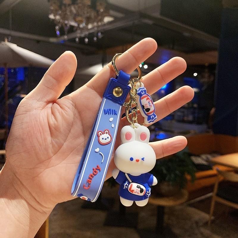 

Rabbit Cute Bear Keychain Car Lover Creative Bag Pendant Lovely Doll Decoration StyleH