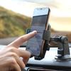 მობილური ტელეფონის პრაქტიკული დამჭერი მოქნილი ABS მბრუნავი პორტატული ტელეფონის საყრდენი სადგამი მანქანისთვის