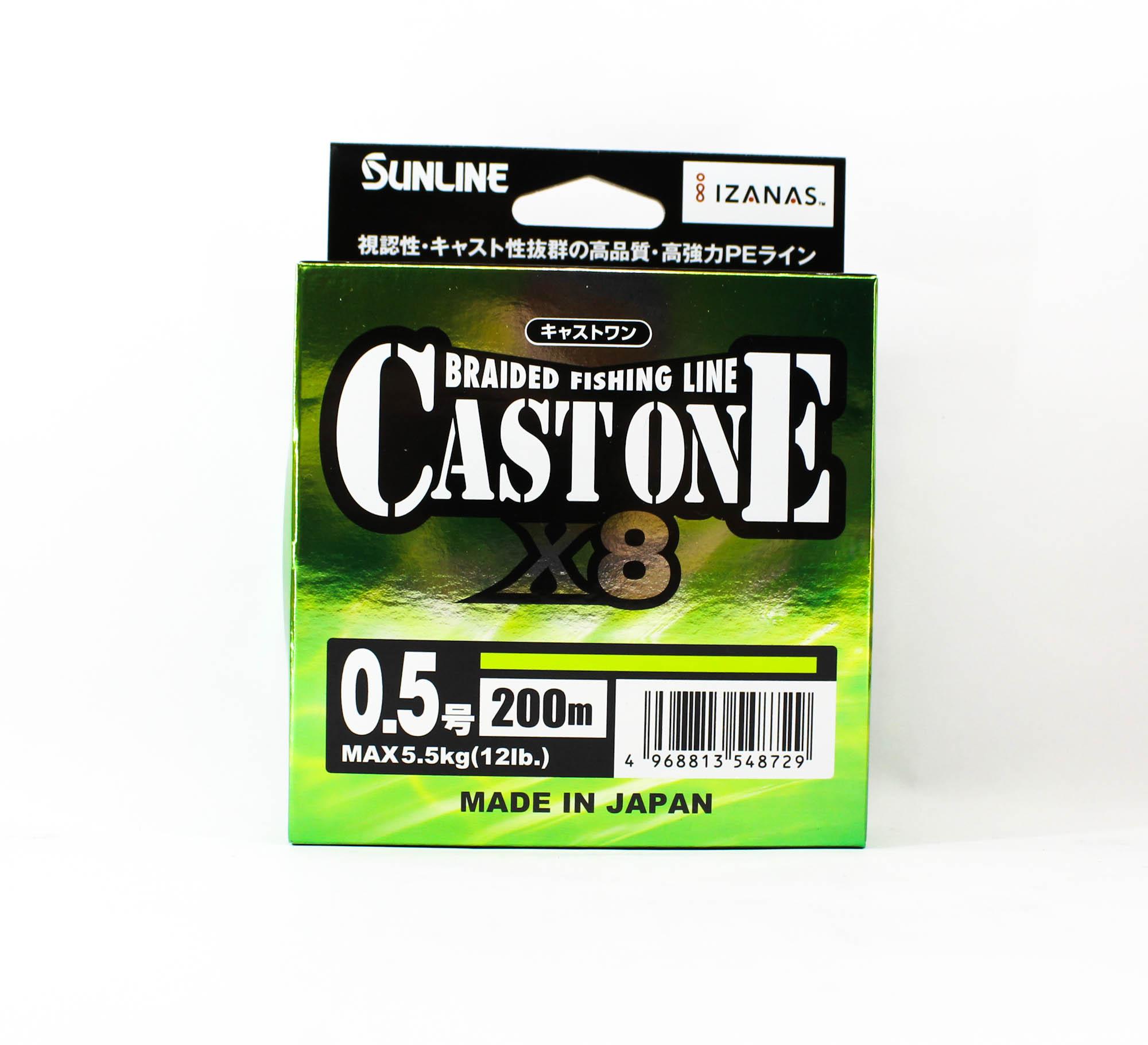 

Sunline P.E Line X8 Cast One HG 200M P.E 0.5 8lb Light Green (8729)