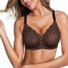 European Size Plus Size Wave Lace Seamless Comfort Bra for Women Daily Intimates