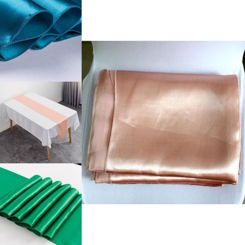 Stunning Red Satin Table Runner Perfect For Banquets And Home Decor Accents
