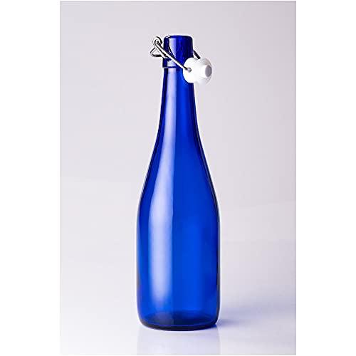 Machine Bottle Anchor Top Bottle, 720ml, Blue, Set of 2, Storage/Refill Container, Glass Bottle AT720SWCB2