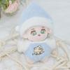 10cm Miniature Cap Pajamas Blue White Replacement Outfit Toy Doll Clothes  Cotton Stuffed Doll