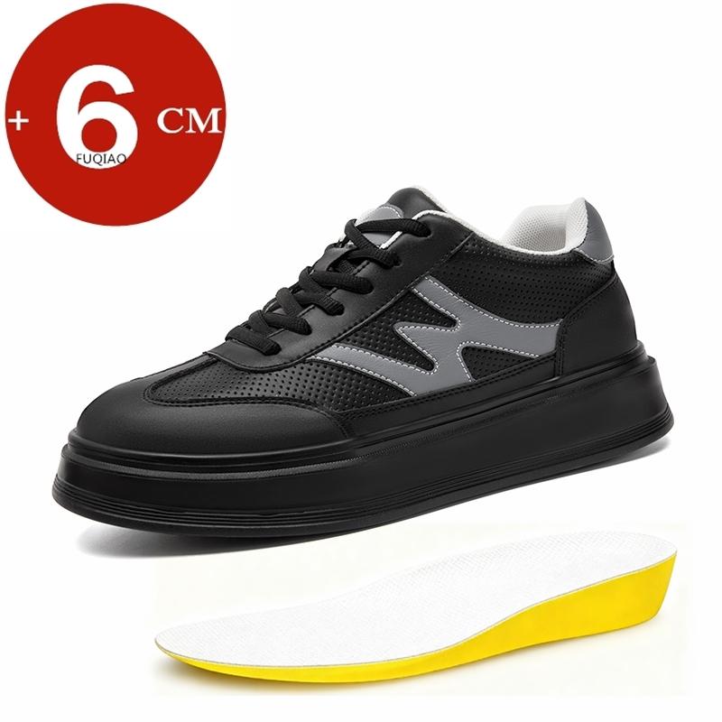 Men 6cm Invisible Height Increasing Casual Sneakers Thick Sole Elevator Shoes Fashion Non Slip Breathable Couple Sports Shoes