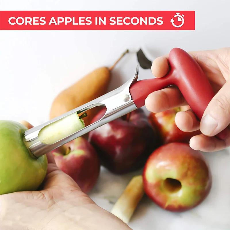 Stainless Steel Fruit Corer Serrated Edge Nonslip Handle For Home Kitchen Baking