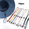 10pcs Quality 70cm Hat Chin Cord Anti-lost Multi-function Windproof Hat Strap Nylon Removable Adjusting Rope Sun Hat