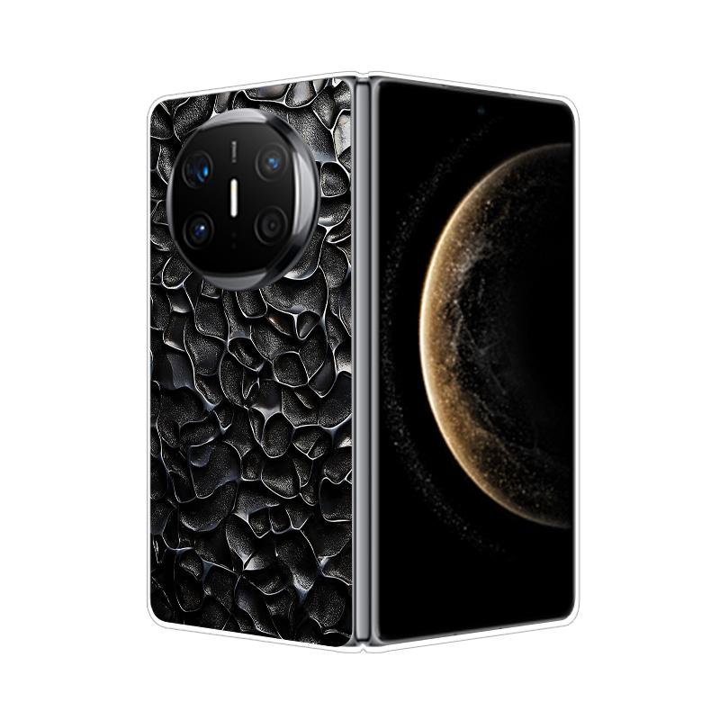 For HuaWei Mate X6 Case Marble Soft Hard PC Shell Back Cover For HuaWei Mate X3 X5 X6 X2 Full Coverage Phone Shell MateX6 Capa