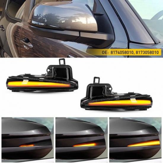 For Toyota Tacoma RAV4 Highlander Smoked Sequential LED Mirror Turn Signal Light