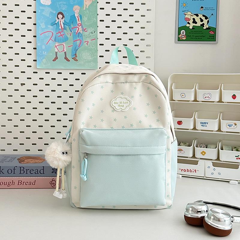 Cute Backpack Versatile Fresh Travel Lightweight Large-capacity Backpack College Student High School Junior High School Girl Schoolbag Girl