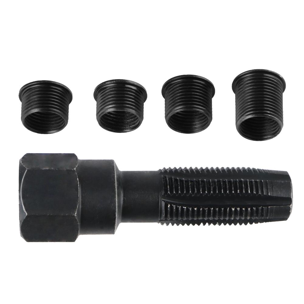 1 Set Spark Plug Rethreader Kit Thread Repair Tool M14 X 1.25 Car Cylinder 14mm Car Accessories Spark Plug Thread Repair Kit