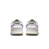 Nike Dunk Sheepskin Coverage Slip Resistant Low top Skateboard Shoes Unisex White Gray Purple DO9457-100(TeamY-)