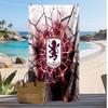 Plážová osuška Aston Villa Football Print, Velká měkká rychleschnoucí osuška na pláž, kempování, plavání