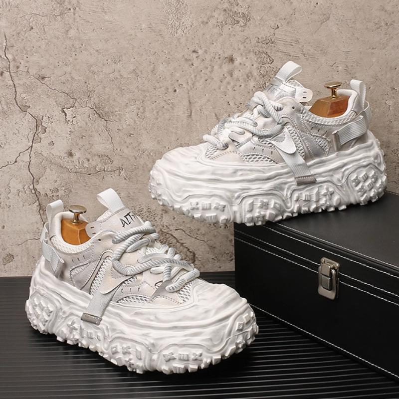 Fashion New Thick-soled, Height-increasing, Mesh, Soft-soled, Comfortable, Breathable and Casual Dad Shoes from a Trendy    B26