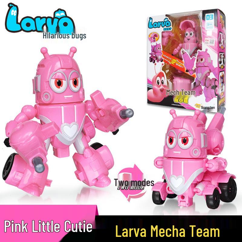 Смеющиеся личинки Игрушки: Набор трансформирующихся роботов-машин Команда Меха для мальчиков