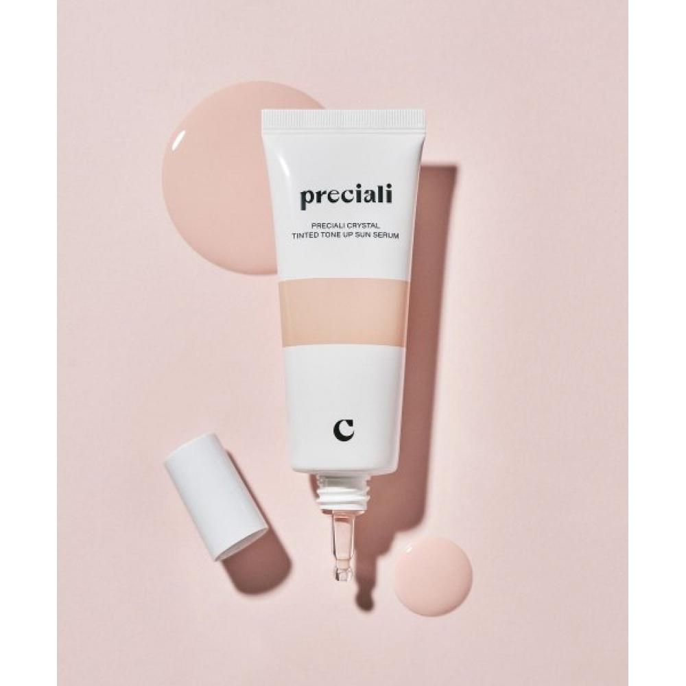 Preciali Crystal Vegan Tinted Tone Up Sun Serum