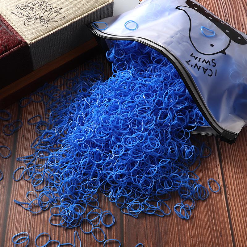 1000 Pcs Colorful Disposable Elastic Hair Ties for Girls – Soft Rubber Ponytail Holders for Kids, Bulk Hair Accessories