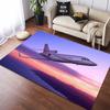Fantasy Saturn & Alien Planet Landscape Area Rug, Non-Slip Floor Mat