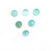 Natural Aqua Chalcedony Round Cabochon Loose Gemstone Lot 74 Pcs 7 MM 100 CT For Jewelry Making