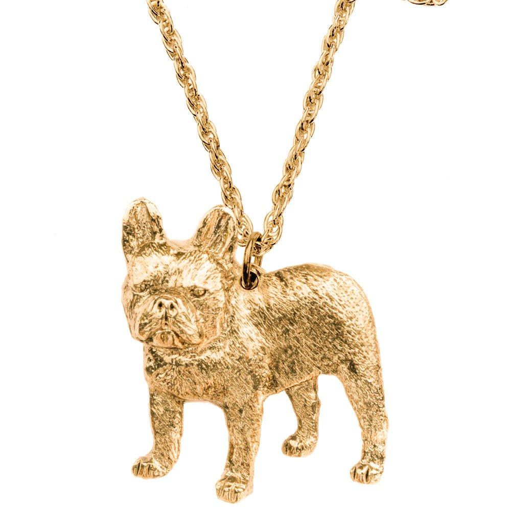 French Bulldog, British-made Art Dog Pendant Necklace Collection