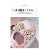 Girls' Hollowed-out Fabric shoes2026Spring and Summer Rhinestone Pearl Bow Cute Single Shoes for Children, College Style Casual Shoes