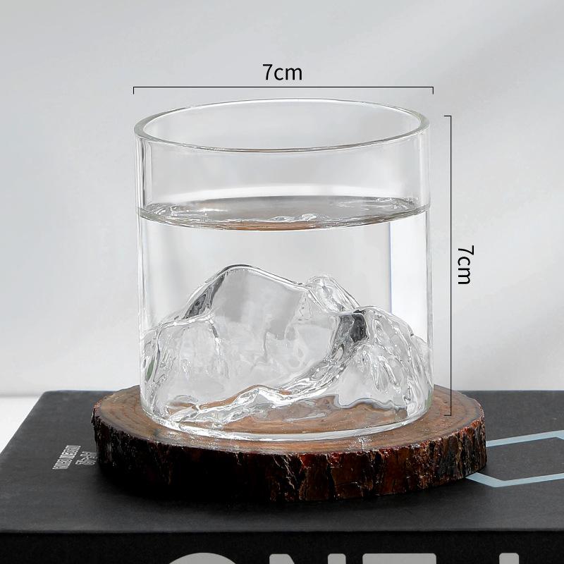 170ml Mountain Tea Cup Colorful Glass Luxury Gifts for Friends Transparent Cups Lightweight Glass Heat-resistant Material Mugs