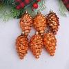 2Pieces Shimmering Pinecone Holiday Decorations Not Traditional Design Christmas Hanging Ornaments