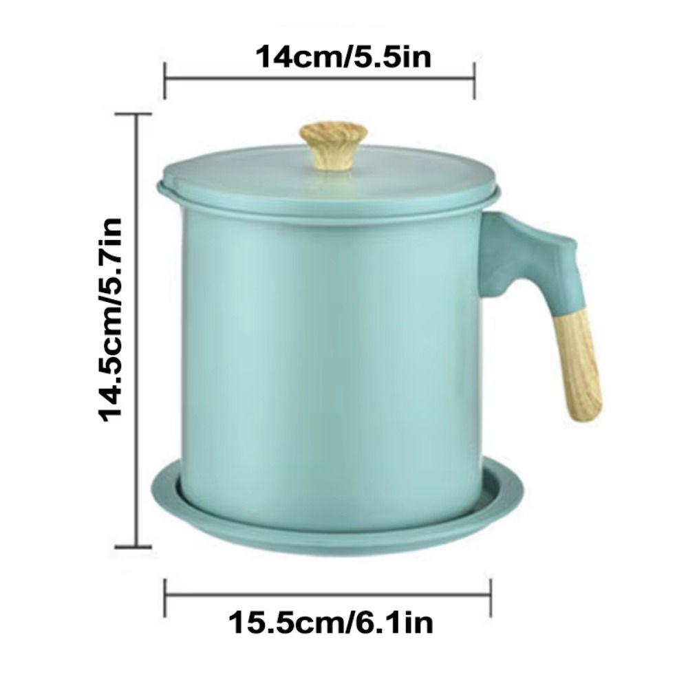 BPA-Free Bacon Grease Container Anti-Leakage Grease Separator Oil Filter Pot  Grease Storage