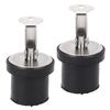 2Pcs 19mm Compression Drain Plug Stainless Steel Rubber Seal Brass Screw Type Boat Drain Plug for Marine Yacht