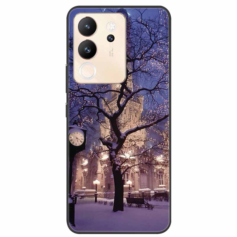 For Vivo V30 Lite Case 6.67'' Silicone Painted Soft TPU Protective Cover for Vivo V 30 Lite 5G Phone Cases V30Lite V2314 Cartoon