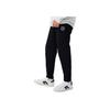 Li Ning Logo Patch Fleece Lined Knitted Sports Pants Men Bottoms Black AKLR823-1