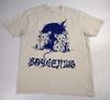 Koszulka Unisex Boygenius w stylu vintage, z krótkim rękawem, w kolorze piaskowym KV27742