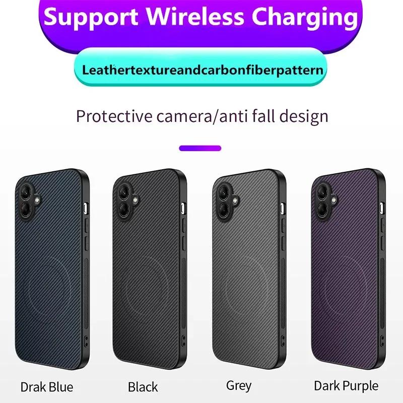 For Samsung Galaxy A17 A05s A16 A14 A07 A15 A25 A26 A06 4G 5G Phone Case Magnetic Wireless Charging Silicone Leather Cover Cases