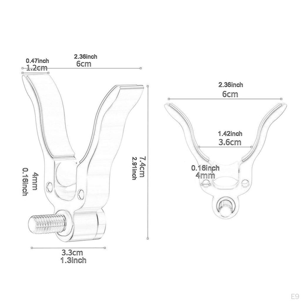 Aluminum Alloy Non-slip Fishing Rod Holder for River