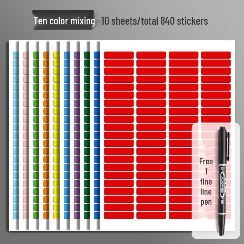 Colorful A4 Homework Labels - Name, Class, Teacher Management Stickers