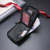 Men's Wallet, Fashionable Multifunctional Zippered Contrast-color Cardholder, Versatile Multi-card Slot Card Case